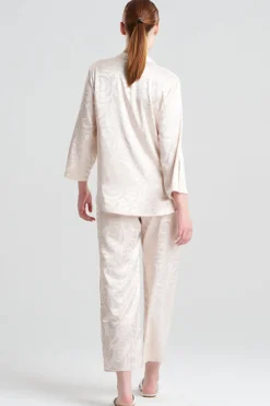 Scroll Satin Jacquard Long Sleeve PJ