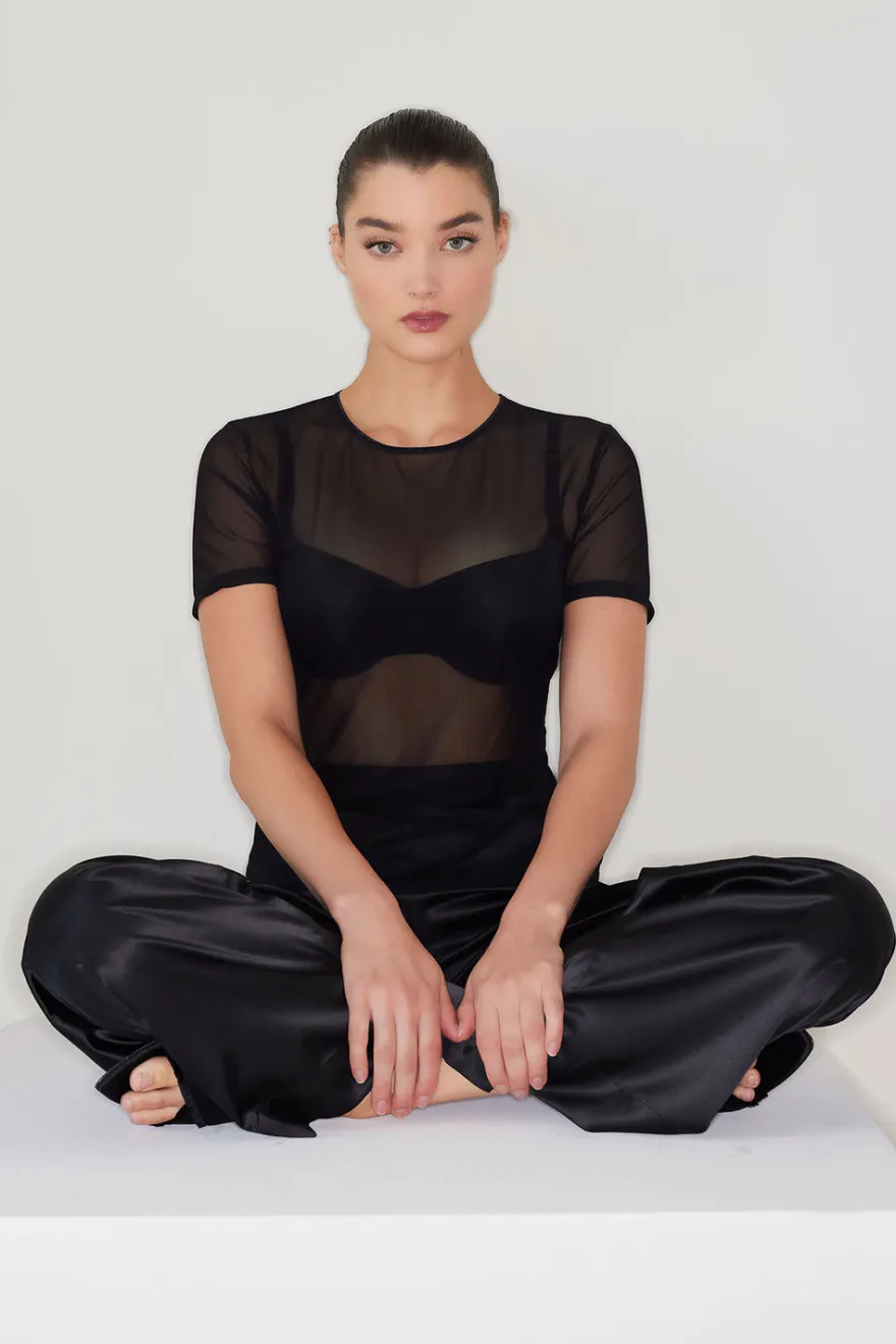 Seduction Mesh T-Shirt Top