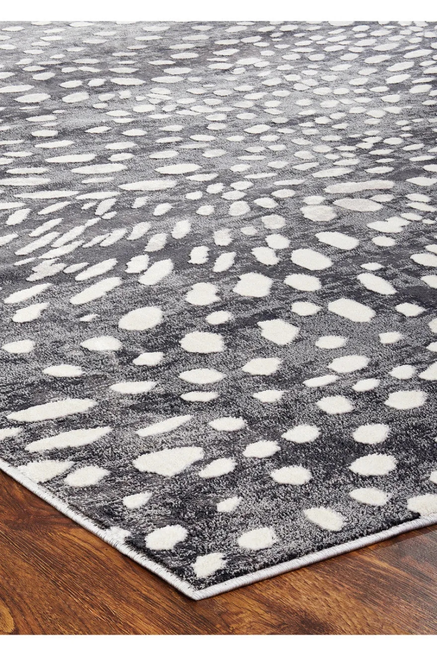 Serengeti- Charcoal Spotted Rug