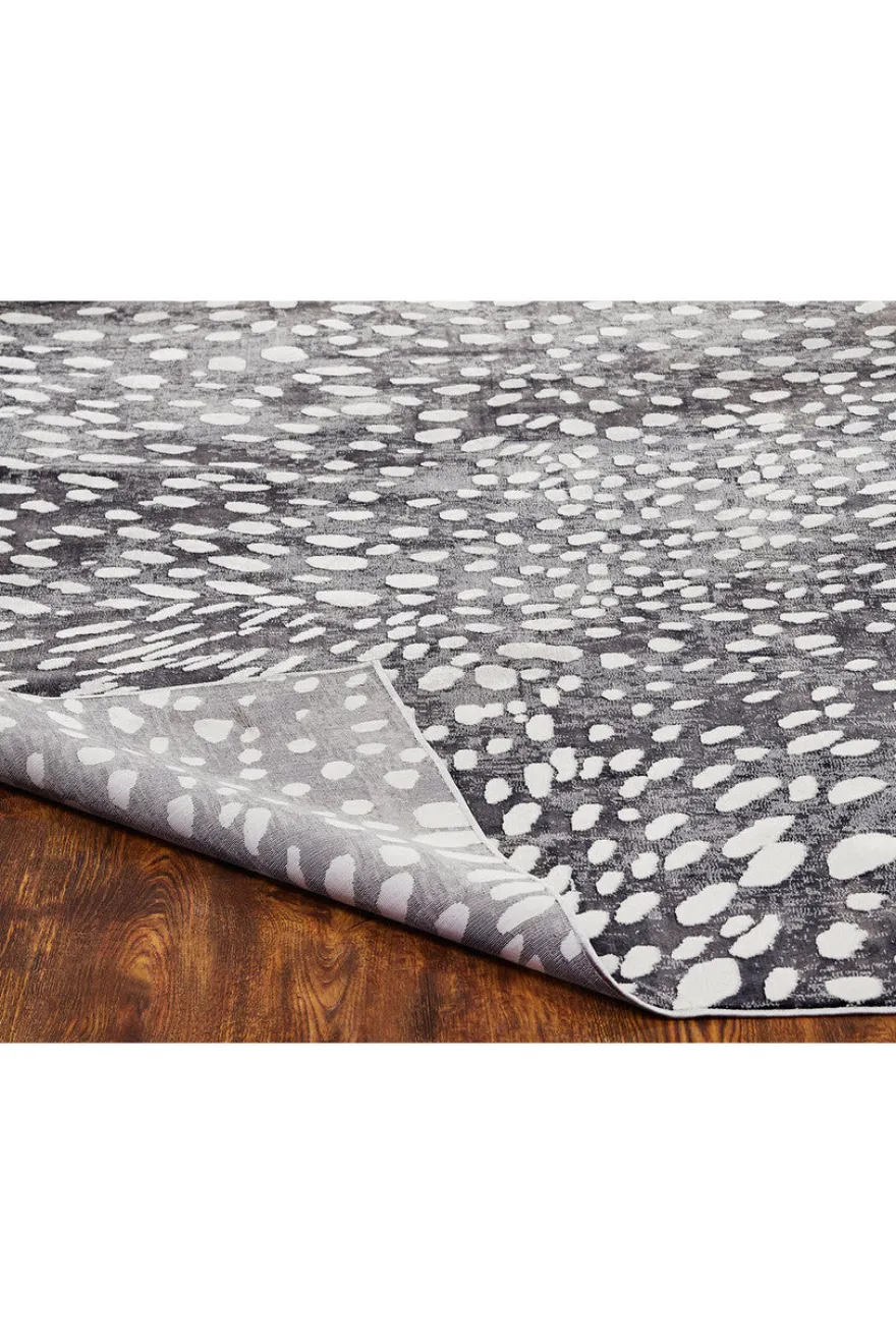 Serengeti- Charcoal Spotted Rug