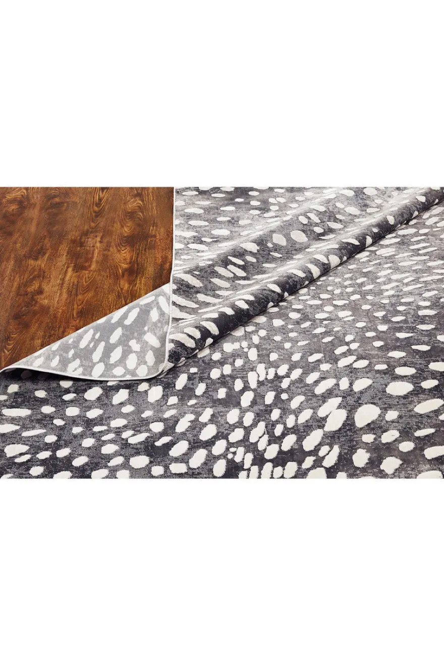 Serengeti- Charcoal Spotted Rug