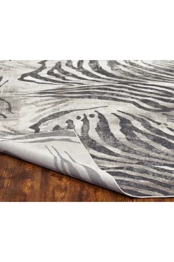 Serengeti- Charcoal Zebra Rug