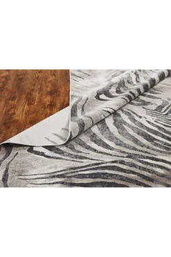 Serengeti- Charcoal Zebra Rug