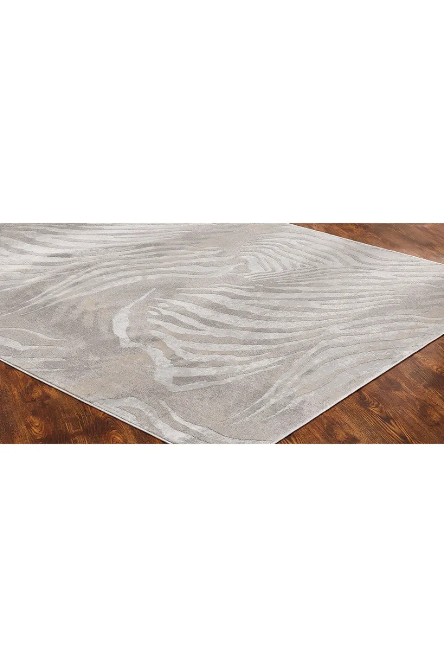 Serengeti- Neutral Zebra Rug