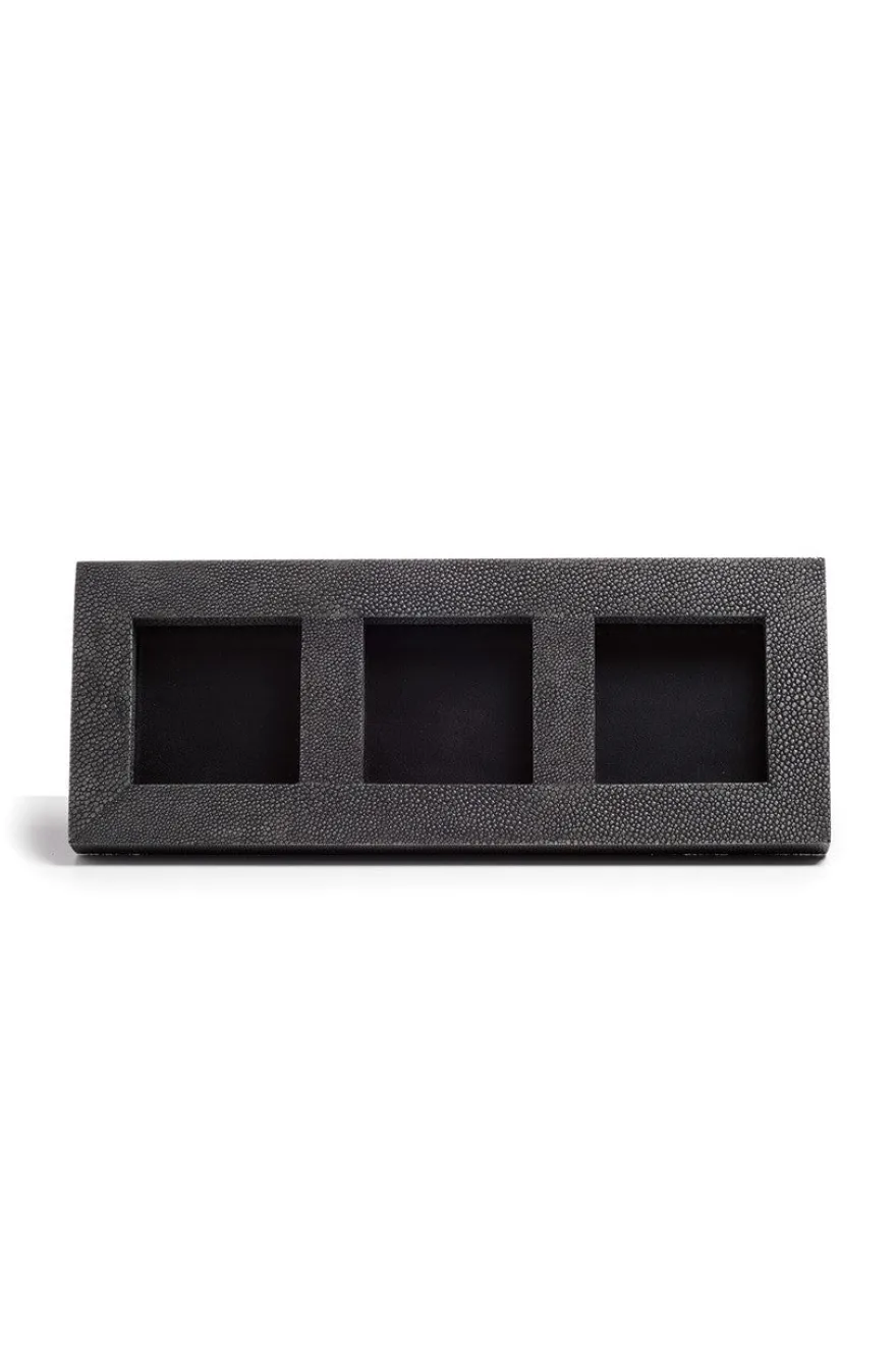 Shagreen Triple Photo Frame