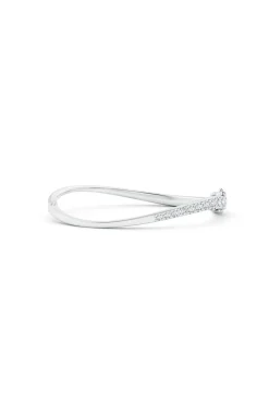 Shangri-La Brushstroke 14K Gold and Diamond Half Bracelet