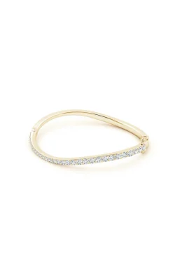 Shangri-La Brushstroke 14K Gold and Diamond Full Bracelet