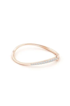 Shangri-La Brushstroke 14K Gold and Diamond Half Bracelet