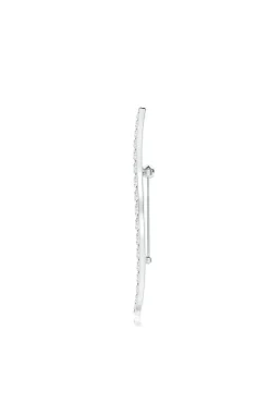 Shangri-La Brushstroke 14k Gold and Diamond Brooch