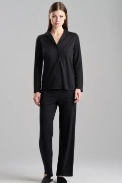 Shangri-La Embroidered TENCEL™ Notch PJ