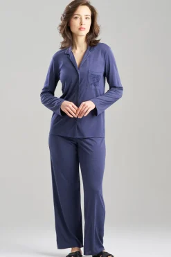 Shangri-La Embroidered TENCEL™ Notch PJ