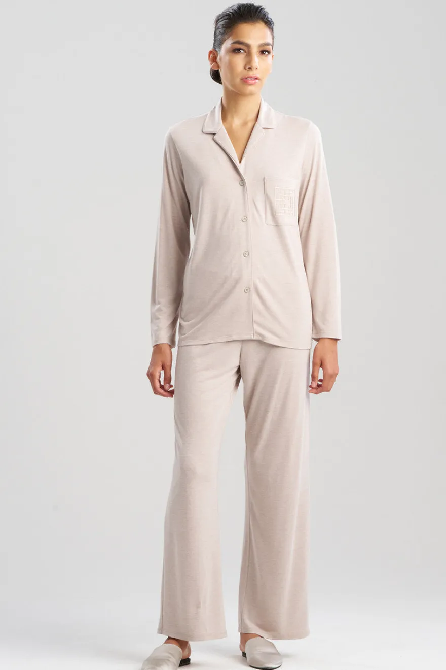 Shangri-La Embroidered TENCEL™ Notch PJ