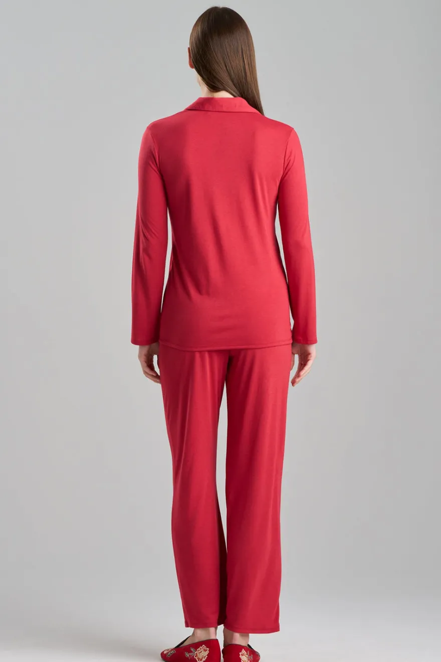 Shangri-La Embroidered TENCEL™ Notch PJ
