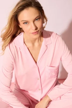 Shangri-La Embroidered TENCEL™ Notch PJ
