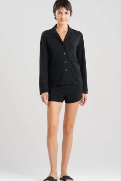 Shangri-La Embroidered TENCEL™ Notch Shorts PJ