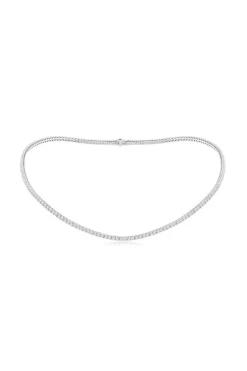 Shangri-La 14K Gold and Diamond Prong Set Tennis Necklace