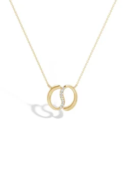 Shangri-La Yin-Yang 14K Gold and Diamond Chain Pendant Necklace