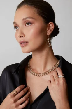 Shangri-La Yin-Yang 14K Gold and Diamond Chain Link Necklace