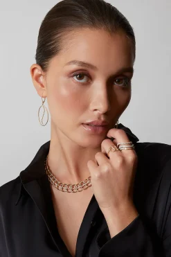 Shangri-La Yin-Yang 14K Gold and Diamond Chain Link Necklace