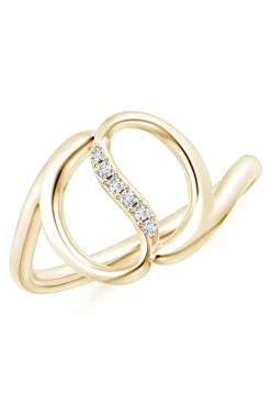 Shangri-La Yin-Yang 14K Gold and Diamond Bypass Ring