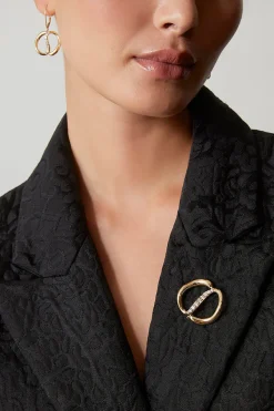 Shangri-La Yin-Yang 14K Gold and Diamond Dangle Earrings