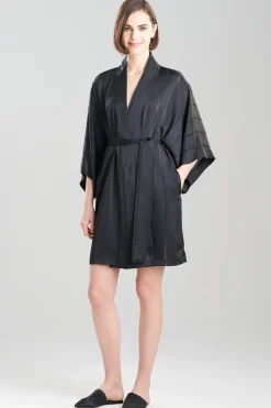 Sheer Stripe Jacquard Wrap