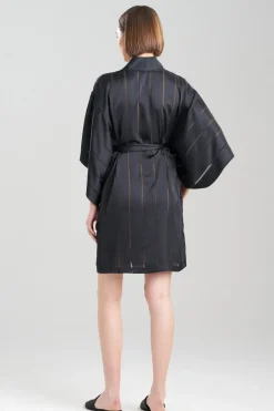 Sheer Stripe Jacquard Wrap