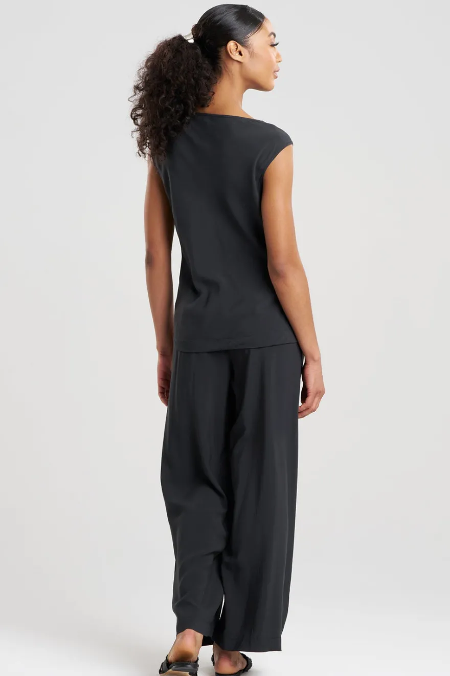Sleek Silk Modal Cowl Top PJ