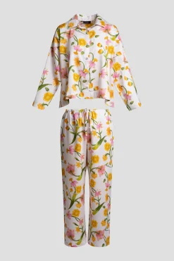 Solene Cotton Sateen Notch PJ Set
