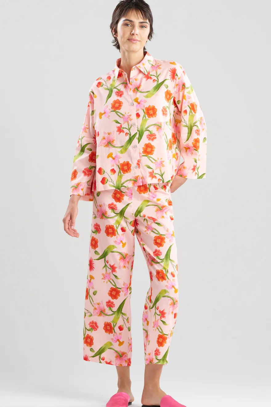 Solene Cotton Sateen Notch PJ Set
