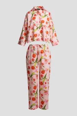 Solene Cotton Sateen Notch PJ Set