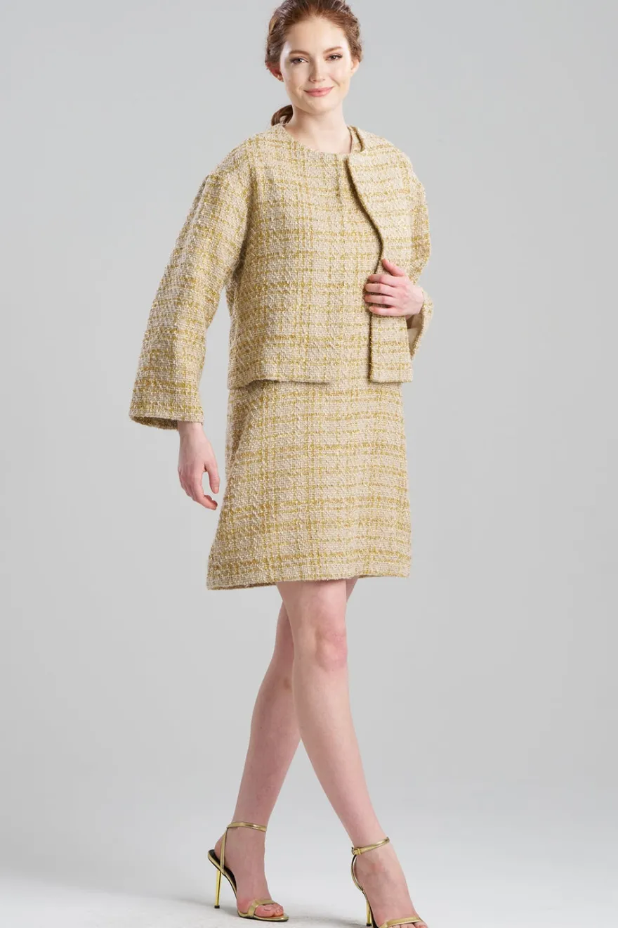 Sparkle Tweed Cropped Jacket