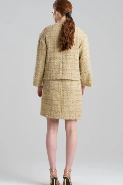 Sparkle Tweed Cropped Jacket