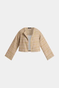 Sparkle Tweed Cropped Jacket
