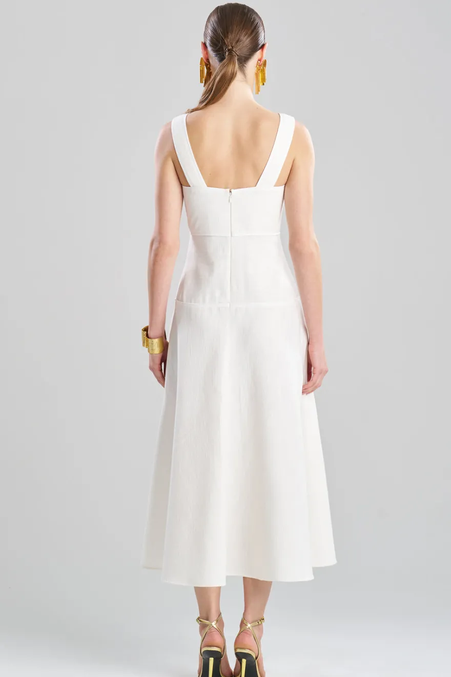Stretch Basketweave Cotton Sundress
