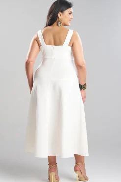 Stretch Basketweave Cotton Sundress