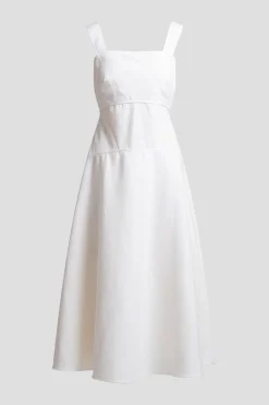 Stretch Basketweave Cotton Sundress