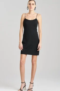 Stretch Crepe Slip Dress