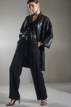 Stretch Crepe Trousers