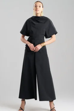 Taffeta Draped Top