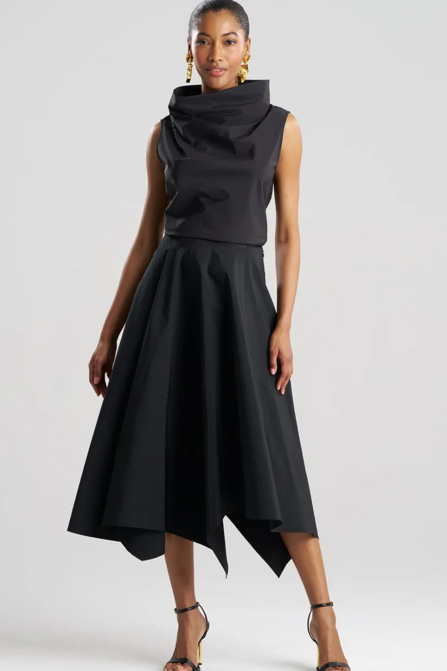 Taffeta Origami Maxi Skirt