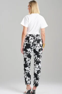 Tangier Embroidered Cotton Tapered Pants