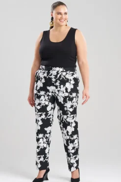 Tangier Embroidered Cotton Tapered Pants