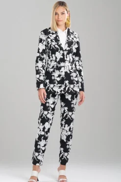 Tangier Embroidered Cotton Tailored Blazer