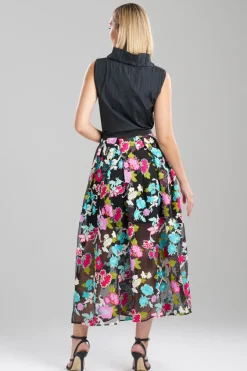 Tangier Embroidered Tulle Maxi Skirt