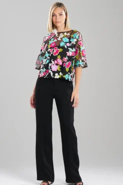 Tangier Embroidered Tulle Top