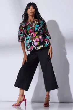 Tangier Embroidered Tulle Top