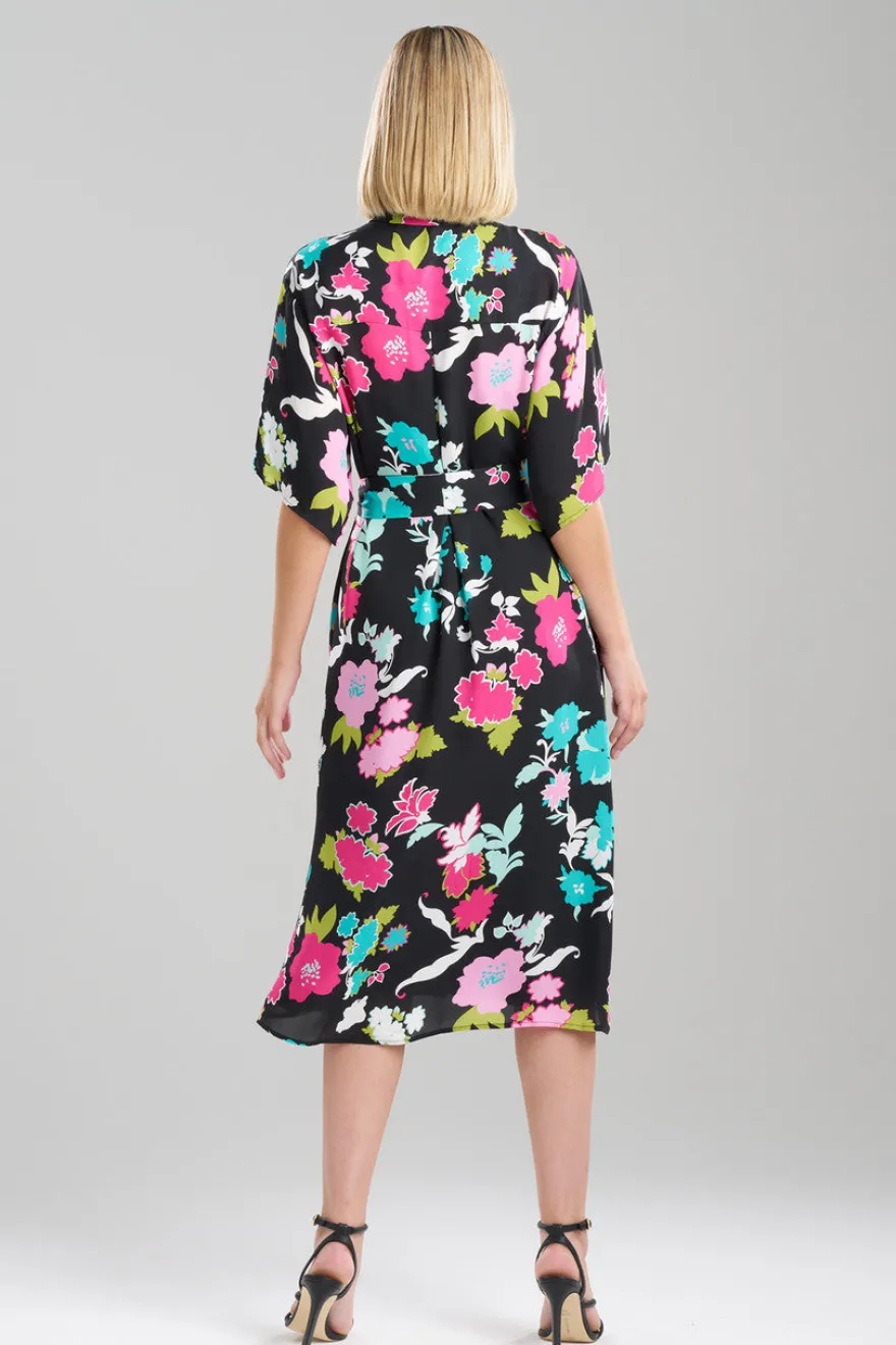 Tangier Printed Silk Georgette Shirtdress