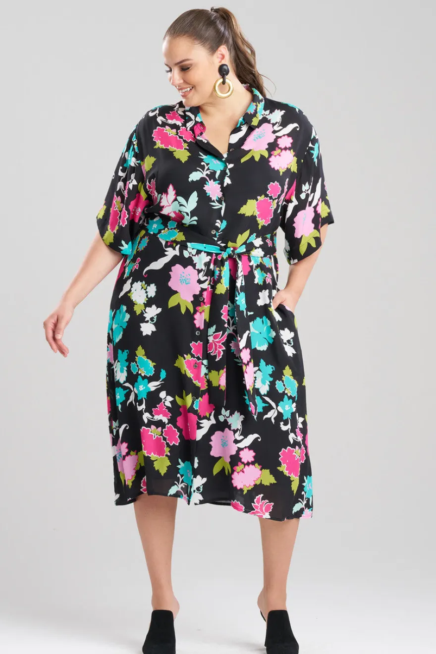 Tangier Printed Silk Georgette Shirtdress