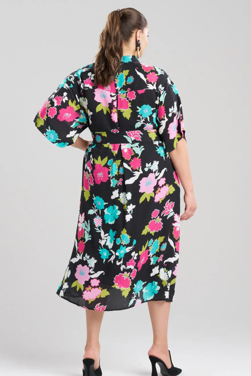 Tangier Printed Silk Georgette Shirtdress